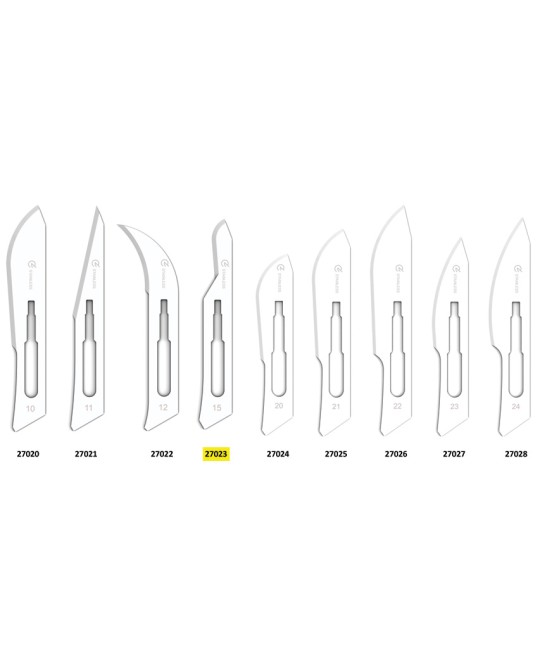 LAME GIMA INOX N. 15 STERILI