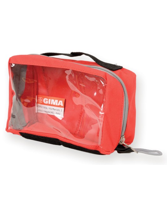 BORSETTA E1 - rettangolare con finestra - rossa