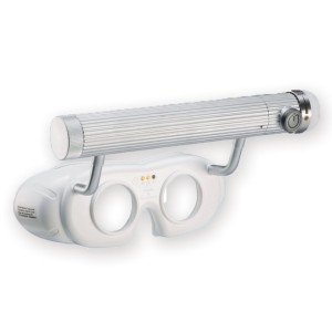 OCCHIALI NISTAGMO LED A BATTERIA - bianchi