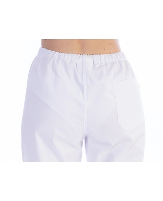 PANTALONI - cotone/poliestere - unisex - taglia XS bianchi
