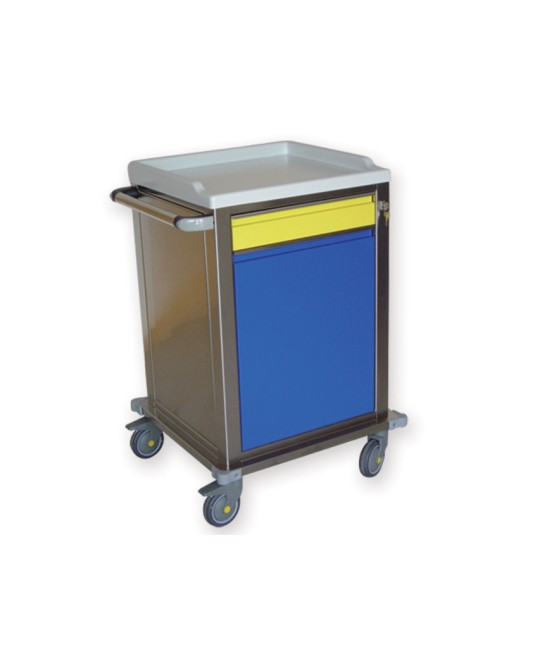 CARRELLO MODULARE INOX - 1+1 cassetti