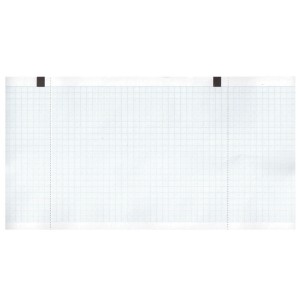 Carta termica ECG 130x27 mmxm - rotolo griglia blu