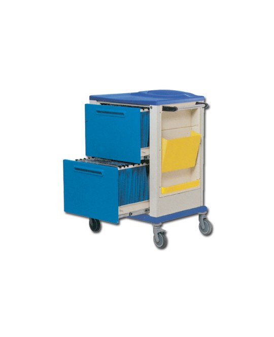 CARRELLO PORTACARTELLE - 2 grandi cassetti