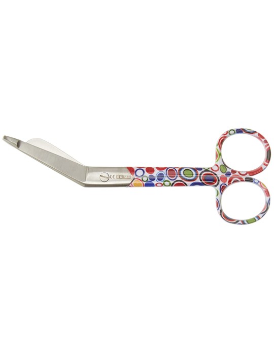 FORBICI PER BENDE - fantasia bolle - 14 cm