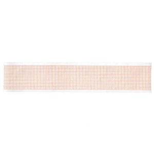 Carta termica ECG 50x23 mmxm - rotolo griglia arancio
