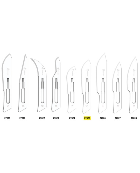 LAME GIMA INOX N. 21 STERILI