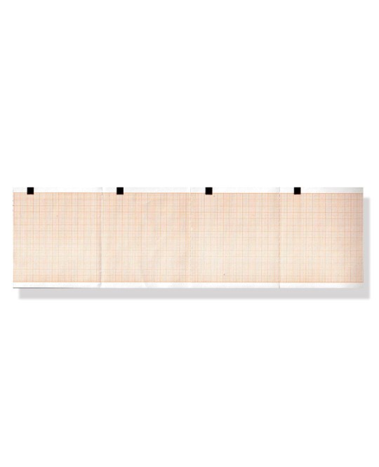 Carta termica ECG 80x70 mm - pacco griglia arancio