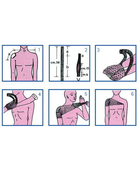 RETE TUBOLARE ELASTICA - calibro 8 per spalle, corpo e schiena