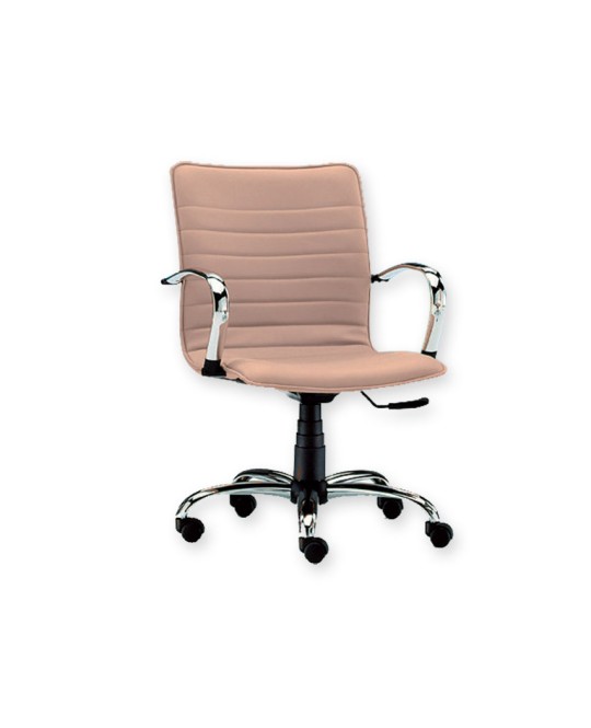 SEDIA ELITE SCHIENALE BASSO - similpelle - beige