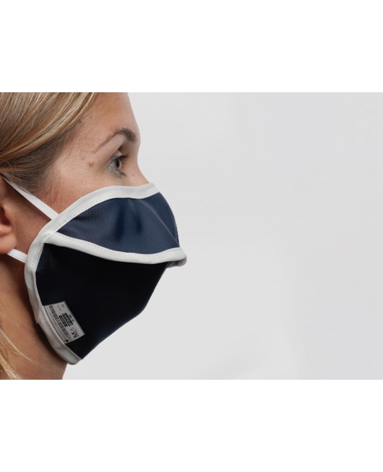 MASCHERINA RIUTILIZZABILE MYCROCLEAN BFE 99,8% - blu/bianca