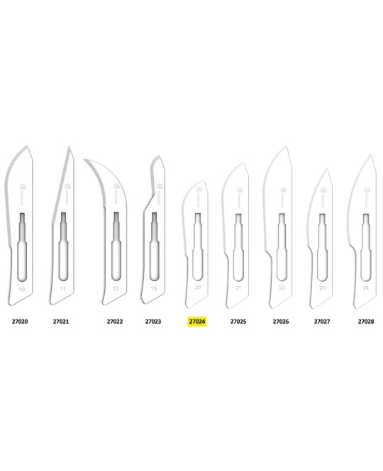 LAME GIMA INOX N. 20 STERILI