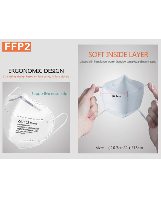 MASCHERINA FILTRANTE FFP2 - GB,FR,ES,PT,DE
