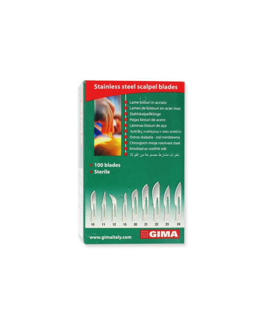 LAME GIMA INOX N. 12 STERILI