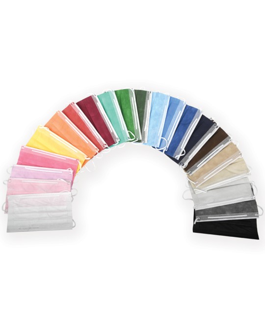 PREMIUM MASCHERINA CHIRURGICA FILTRANTE 98% 3 VELI tipo II con elastici - adulti - altri colori