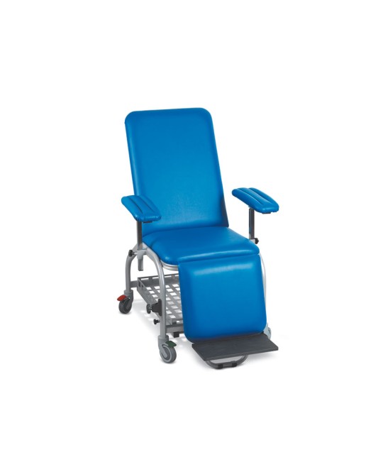 POLTRONA DONATORI con ruote - blu