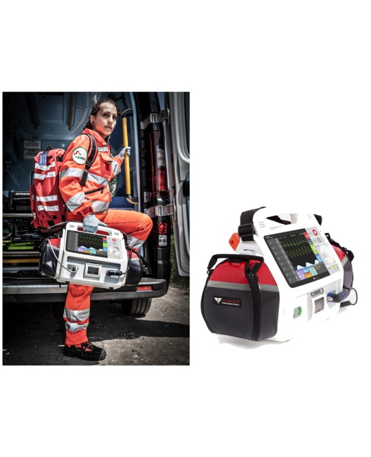 DEFIBRILLATORE RESCUE LIFE 9 con temp, SpO2, Pacemaker - altre lingue