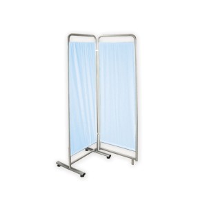 PARAVENTO a 2 ANTE - azzurro TREVIRA