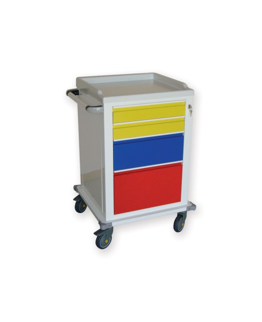CARRELLO MODULARE verniciato - 2+1+1 cassetti