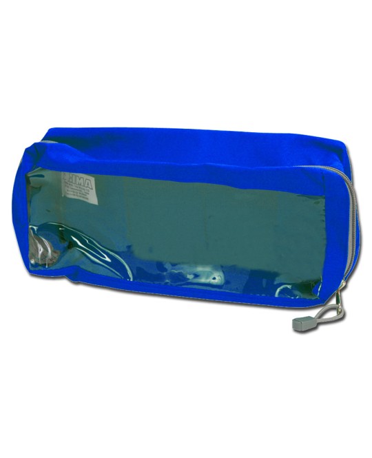BORSETTA E2 - rettangolare con finestra - blu