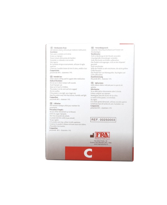 RETE TUBOLARE ELASTICA - calibro C per braccio e spalla - latex free