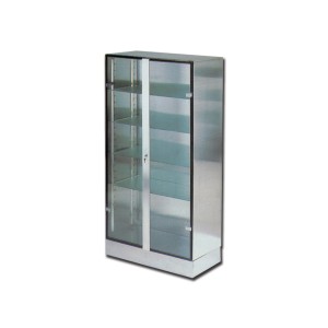ARMADIO INOX E VETRO