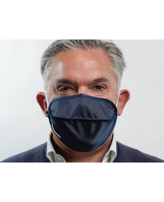 MASCHERINA RIUTILIZZABILE MYCROCLEAN BFE 99,8% - blu/blu