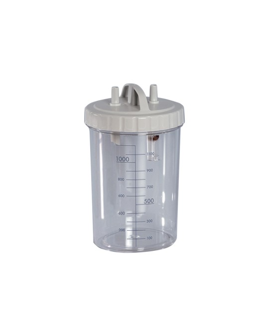 VASO 1 LITRO con coperchio - autoclavabile a 121°C