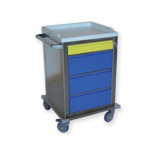 CARRELLO MODULARE INOX - 1+3 cassetti
