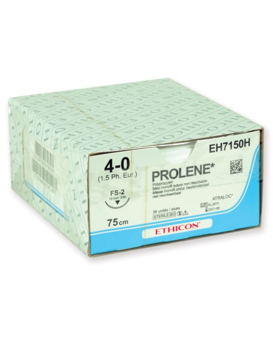 SUTURA MONOFILAMENTO ETHICON PROLENE BLUE - 4/0 ago 19 mm FS-2 45 cm