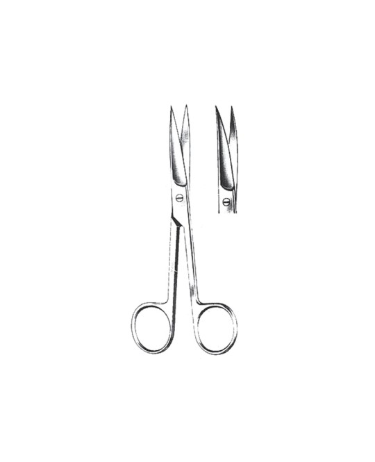 FORBICE CURVA punte acute - 14,5 cm