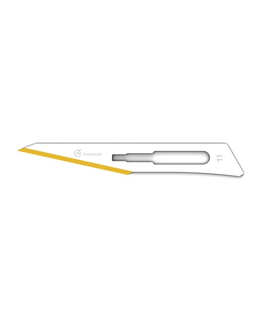 LAME DIAMANTINE INOX N. 11 - sterili