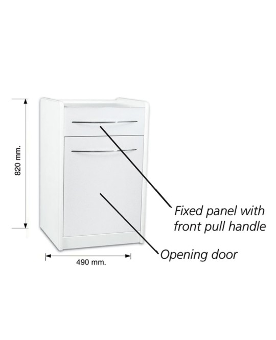 CASSETTIERA MOBILE GE4LP sotto lavello 49 cm - bianca
