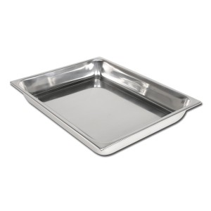VASSOIO ACCIAIO INOX 380x304x50 mm