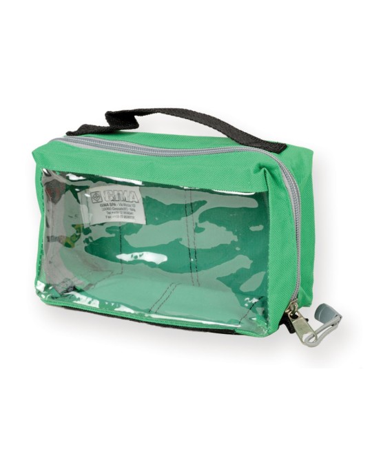 BORSETTA E1 - rettangolare con finestra - verde
