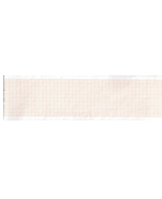 Carta termica ECG 63x30 mmxm - rotolo griglia arancio