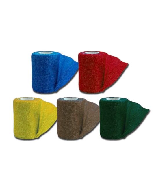 BENDA ELASTICA COESIVA TNT 4,5 m x 7,5 cm - mix 5 colori