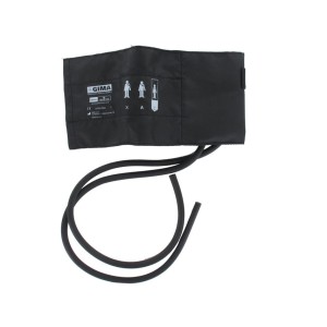 BRACCIALE PEDIATRICO + POLMONE 2 TUBI 35x11 cm -nylon nero