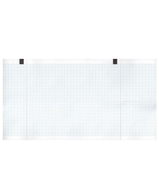 Carta termica ECG 130x27 mmxm - rotolo griglia blu