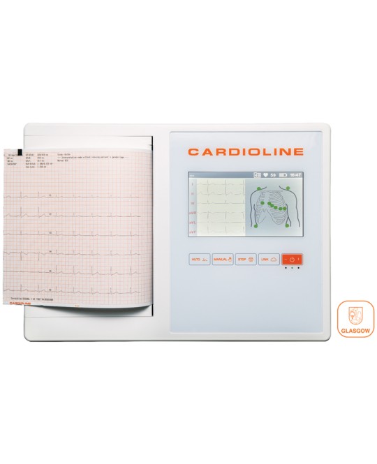 ECG CARDIOLINE 200L GLASGOW - schermo a colori touch da 7