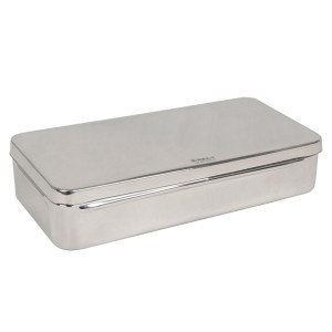SCATOLA ACCIAIO INOX 30x15x6 cm