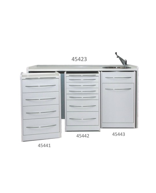 PIANO DI LAVORO 156 cm - lavello a destra