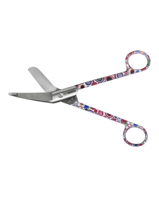 FORBICI IN ACCIAIO INOX PER BENDE - fantasia bolle - 18 cm