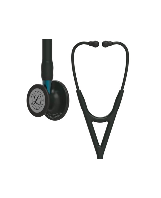 LITTMANN CARDIOLOGY IV - 6201 - nero - finiture nere / conn. blu