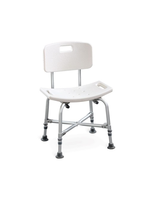 SEDIA DA BAGNO RINFORZATA - con schienale - portata 150 kg