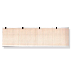 Carta termica ECG 80x70 mm - pacco griglia arancio