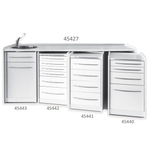 PIANO DI LAVORO 206 cm - lavello a sinistra