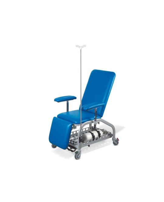 POLTRONA DONATORI con ruote - blu