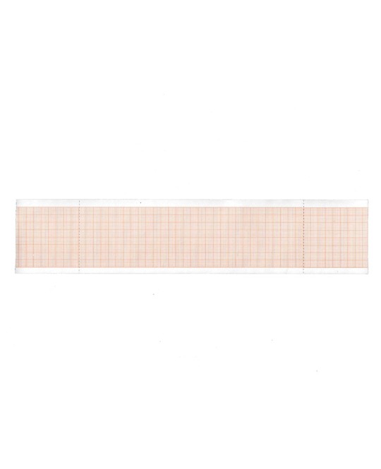 Carta termica ECG 50x25 mmxm - rotolo griglia arancio