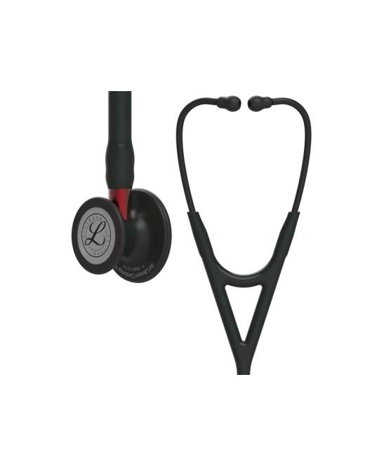 LITTMANN CARDIOLOGY IV - 6200 - nero - finiture nere / conn. rosso