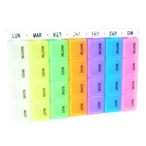 PORTAPILLOLE SETTIMANALE x4 EASY - francese